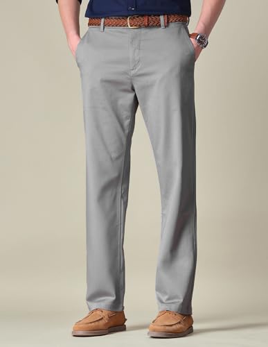 Image of U.S. Polo ASSN. Textured Men's Casual Trousers - Straight Fit Chino Pants for Office & Regular Wear