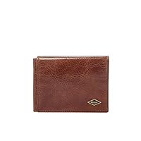 Fossil Men's Ryan RFID Large Coin Pocket Bifold Wallet ML3736201, Dark Brown One Size