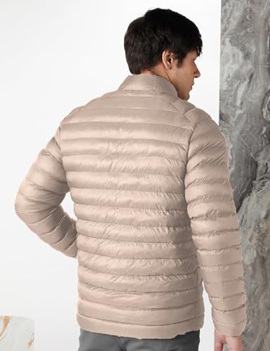 Image of Amazon Brand - Symbol Men's 100% Nylon Lightweight Quilted Winter Jacket | Regular Fit (Available in Plus Sizes)
