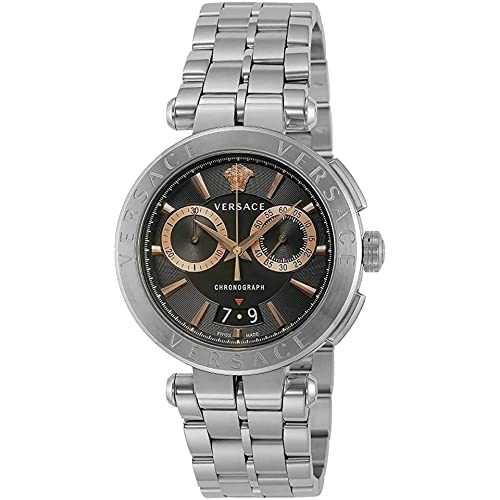 Versace Herrenuhr Chronograph aus Edelstahl - VE1D01019