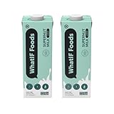 BamNut Milk Airy 2 Pack | 2.5x More Protein than Oat & Almond Milk, 80 Cal Per Serving | Unsweetened, Vegan, Gluten-Free, Non-Dairy | 33.8 Fl Oz – by WhatIF Foods