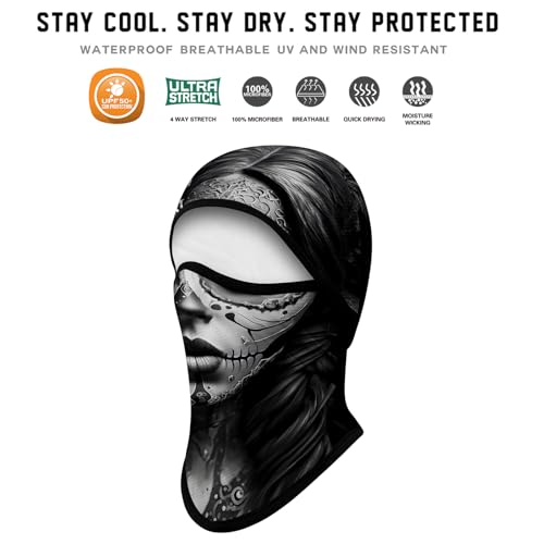 Image of Obacle Balaclava Face Mask Men Women for Sun Protection Motorcycle Fishing Raves