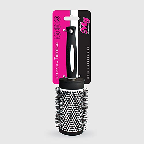 La Briantina Thermal Brush for Long Hair and Volume Effect Retains Heat and Reduces Drying Times, Diameter 58 mm