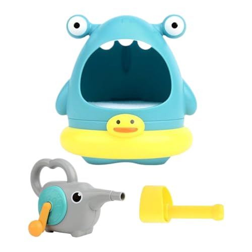 Mahnerop バブルバスメーカー | カニとサメのベビーバス泡発生器 - 幼稚園児や男の子女の子のための水遊び プレイルーム 浴室 夏の保育園 パーティー 誕生日