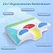 HOMCA Nackenkissen Memory Foam Kissen 2 in 1 Nackenstützkissen Ergonomisches Kopfkisse für...
