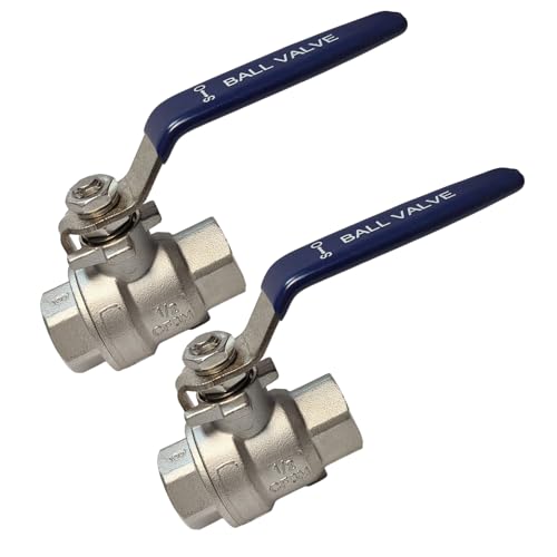 DNKOUA 1/2" 316SS Ball Valve,1000 WOG Full Port NPT for Marine & Industrial