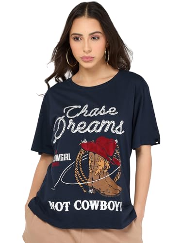 T-shirt coton grande taille respirant et ample col rond pour femme 4XL