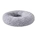 Zhoothyomiru Katzenbett Donut Plüsch Haustierbett für Katzen und Hunde Rundes warme weiche Bequeme Hundehütte Hundesofa Katze Schlafen (38CM) passt in EIN 3kg schweres Haustier