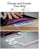 ESR Rysik do iPada, magnetyczny rysik 2. generacji do bezprzewodowego ładowania, z czułością nachylenia i odrzuceniem dłoni do Apple iPad Pro 12.9/11, iPad Air 5/4 i iPad mini 6, różowy