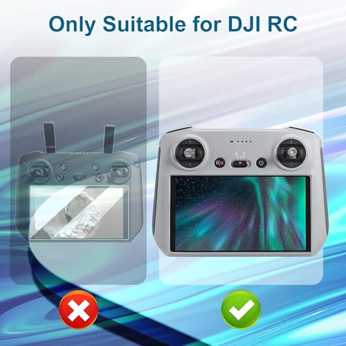 Image of VERTUS DJI RC, DJI RC2 HD Tempered Glass Screen Protector For DJI MINI 5 Pro / DJI Mini 4 Pro Drone / DJI MINI 3 Pro / Mini 3 /DJI Air 3,3s / Mavic 3 Pro, Classic /DJI Mavic Air 2S RC Touch Remote Controller (5.5-inch, Pack of 2)