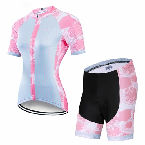 Ensemble de maillot de cyclisme pour femme en textile technique haut de gamme