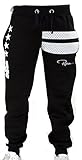 REDRUM Jogginghose Sweatpants Sport Hose Baumwolle Schwarz - Modell Goetze (L)