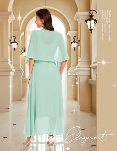 Image of BeryLove Summer Formal Wedding Guest Prom Dresses Sequin Cocktail Evening Lace Elegant Mother of The Bride Dress