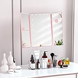 FENCHILIN Lighted Makeup Mirror with Bluetooth Speaker(15