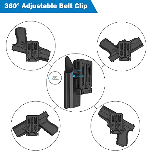 Owb Holster For Sig P320 Compact 9Mm/.40, 360° Adjustable Paddle Belt Holster For Sig Sauer P320 M18/ X Compact/ P320 Rx Compact/X Carry, Outside Waistband Open Carry Holster With Rapid Release, Rh #TOP3