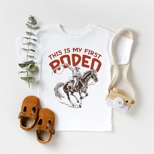 This Is My First Rodeo Toddler Shirt - Funny Cowboy Rodeo Tee - Boy Girl Toddler Youth Kids Clothing2