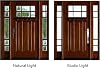 BGW Doors - Exterior Wood Door Craftsman Style Pre-Hung Pre-Finished Entry Door with 12 Inch Sidelights H- Lefthand Swing 12x36x12x80 #4