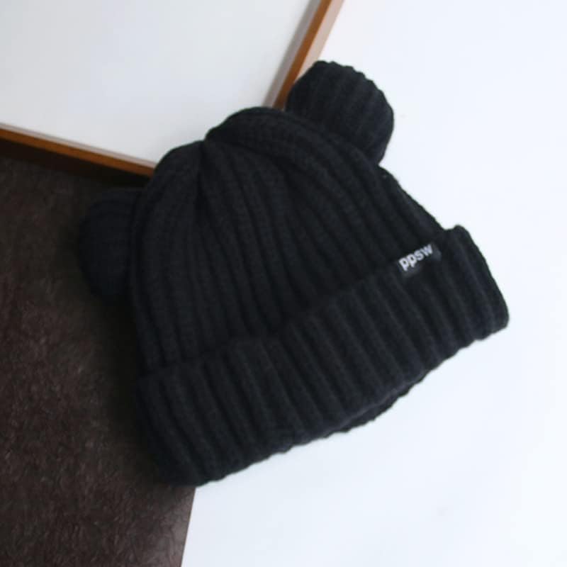 Miniatura 7 de Lindo sombrero de oreja de oso mullido, sombrero de estética, suave y cálido, gorro de invierno para mujer, gorro de felpa con orejeras