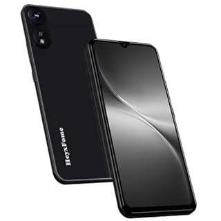 HeyxFome SIM-Free & Unlocked Mobile Phones 2025- Android 12, 6.5" Display Smartphone, 6(3+3)+16GB/256GB, Octa Core Smart Phone, 13MP Camera, 4G Dual SIM/Face Unlock/GPS UK (Dark Black)