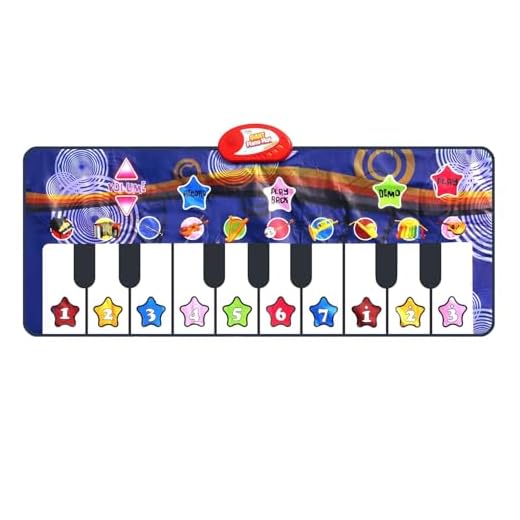 Kidzlane Durable Piano Dance Mat | Giant Floor Piano Mat for Kids and Toddlers | Step on Piano Keyboard | Electronic Music Gift Toy for Girls and Boys