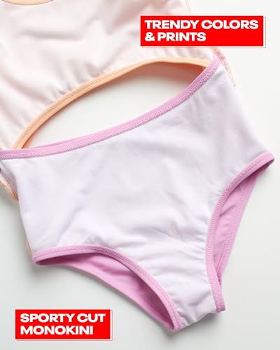 Maillot de bain fille Reebok séchage rapide ensemble 3 pièces monokini - 4