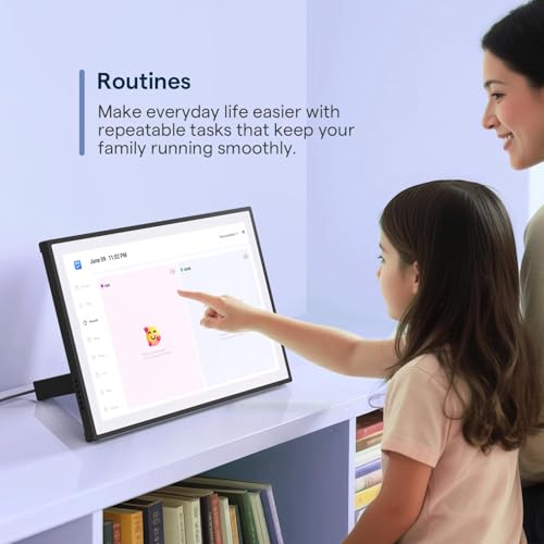 Image of Digital Calendar, Smart WiFi Electronic Calendar&Chore Chart, IPS Touch Screen HD Display for Family Schedules, Share Moments Instantly from Anywhere (Black, 10.1)