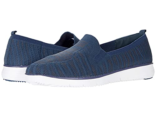 Image of Propet Womens Travel Fit Striped Slip On Sneakers Shoes Casual - Black, Grey