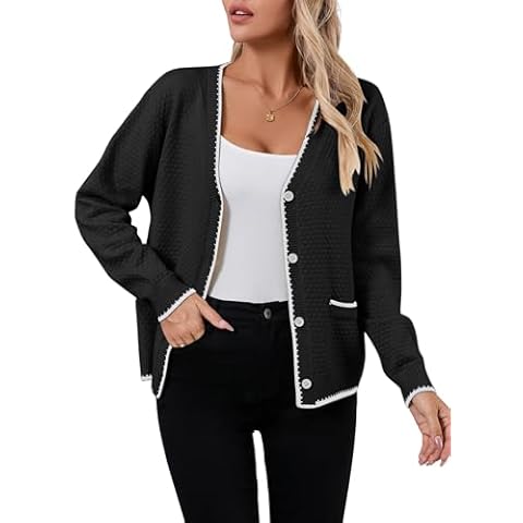 Famulily Women's V-Neck Chic Cardigan Cover