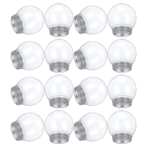 Esferas transparentes para manualidades con tapas de aluminio premium 2