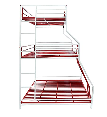 Image of Double Metal Bunk Bed Without Storage -(Glossy Multi)