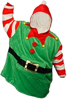 Xact Christmas/Xmas Adults Hoodie Winter Wearable Blanket - Sherpa Fleece Lined Hood & Body