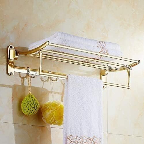 バスタオル掛け バスタオル掛け ステンレス製折りたたみ式固定バスタオル掛け バスタオル掛け 60cm/シルバー(シルバーA) Com