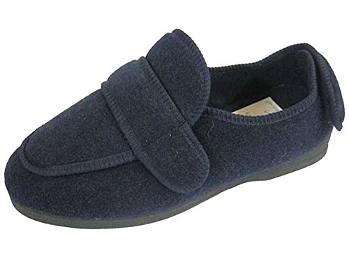 Hombre Nuevo REFRIGERADOR cálido Ortopédicos Pantuflas 203 hasta"EEE - Gris, Hombre, 44 EU Cover