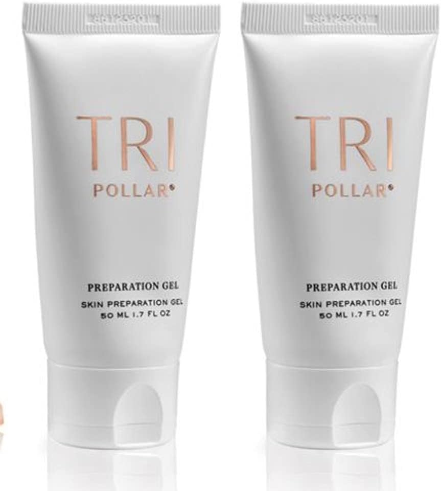 TriPollar Stop Preparation Gel 50ml (X2) - High Radio Frequency Skin Tightening Facial Machine Gel - Professional Home RF Anti-Ageing Formula - Compatible with TriPollar Stop Devices