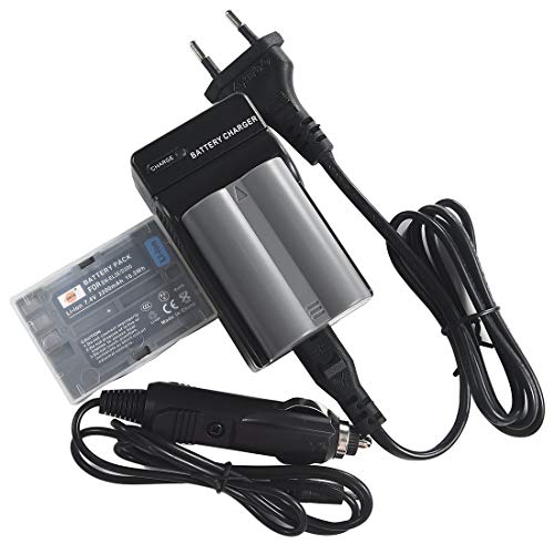 DSTE 2 Pieza Repuesto Batería y DC11E Viaje Cargador Compatible para Nikon EN EL3e D30 D50 D70 D70S D80 D90 D100 D200 D300 D300S DSLR D700