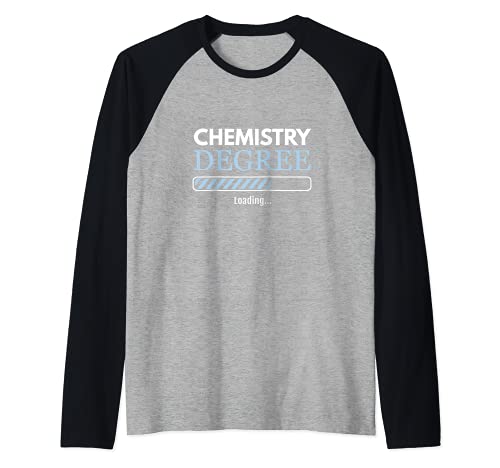 Chemistry Student Chemistry Degree Loading Chemist Raglan Baseball Tee, Black