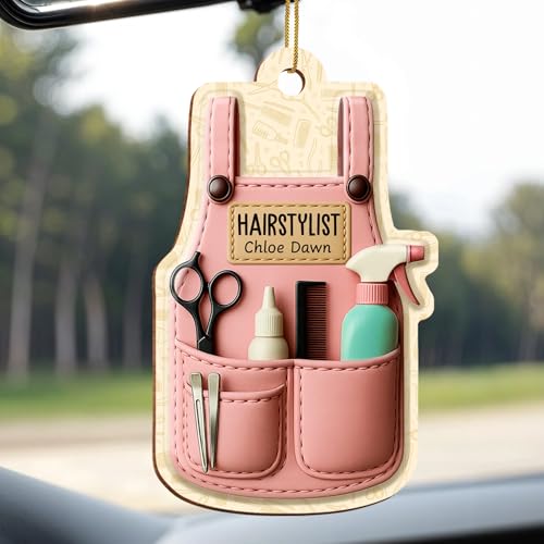 Personalized Hair Care Ornament for Stylists - Custom Wood Christmas Keepsake for Hairdressers and Beauty Professionals - Image 6