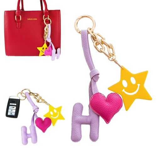 Porte-clés en cuir cœur pour personnaliser votre sac à dos ou votre téléphone
