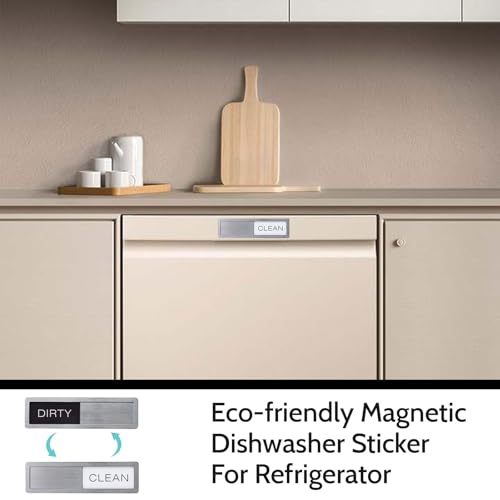 GlamRays SAUBER/SCHMUTZIG Schiebeschild Clean Dirty Dishwasher Sign Geschirrspüler Magnet Schild Zeichen Geschirrspüler Küchenzubehör Spülmaschinenmagnet Kitchen Gadgets