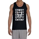 Black Las Vegas Maxx Crosby Text Pic Tank Top Adult Large