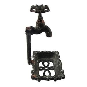 Treasure Gurus Old Rusty Garden Faucet Spigot Handle Soap Dish New Farmhouse Kitchen Bath Decor