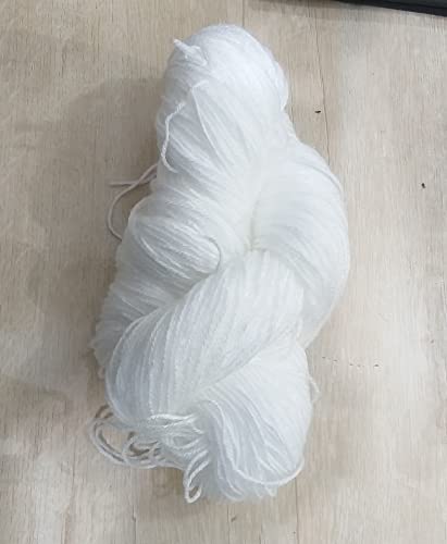 Image of Ganga Micro Knitting Wool Yarn (400gm, White)