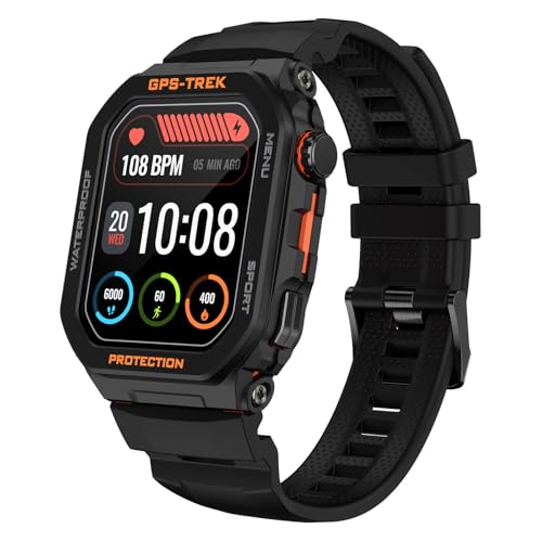 Bassizo Military Smart Watch for Men (Answer/Make Call), HD Outdoor