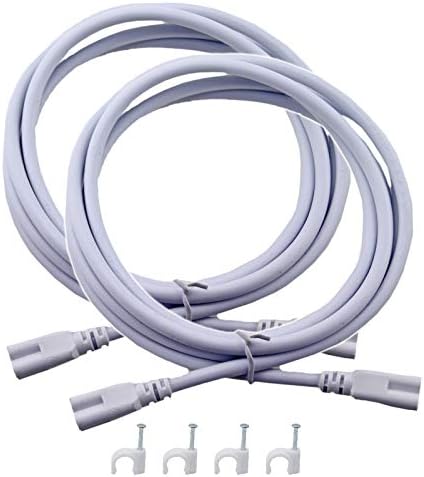 DiCUNO 6.6FT T5 T8 Tube Light Extension Cord With On/Off Switch, US Plug Cable Connector For LED...