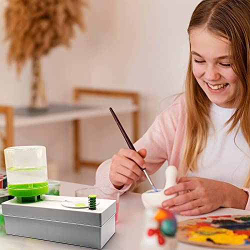 Brush Rinser, Brush Rinser Painting, Paint Brush Rinser With Drain, Brish Rinser, Paint Brush Rinser For Acrylic, Paint Brush Cleaner Art Supplies, Running Water Cycle Paintbrush Rinser #TOP5