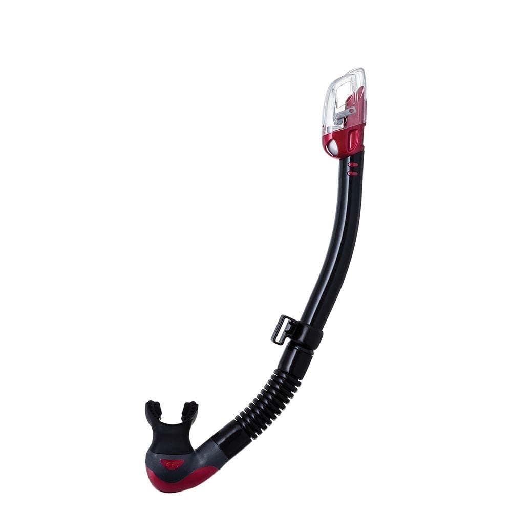 TUSA SP-0101 Hyperdry Elite II Scuba Diving Snorkel - Black/Metallic Dark Red — image 1