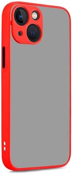 GGM G Y M & AKSESUAR iPhone 13 ile Uyumlu Arka K sm  Mat  effaf Yap ya Sahip Kenarlar  Silikon Tpu Malzemeden  retilmi  Renkli Tu lara Sahip Kamera Korumal  Transparan K l f K rm z