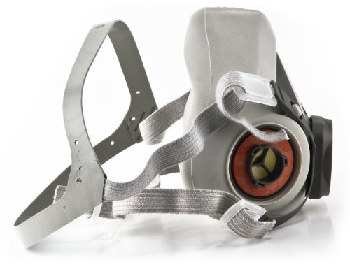 3M Half Facepiece Reusable Respirator 6100, Gases, Vapors, Dust, Paint, Cleaning, Grinding, Sawing, Sanding, Welding, Small #TOP5