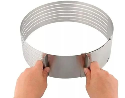 Forma Aro Cortador/fatiador De Bolo Regulável Com 15cm 30cm
