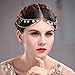 Aukmla Fashion 2 Tiers Party Headband for Women and Girls (Gold)